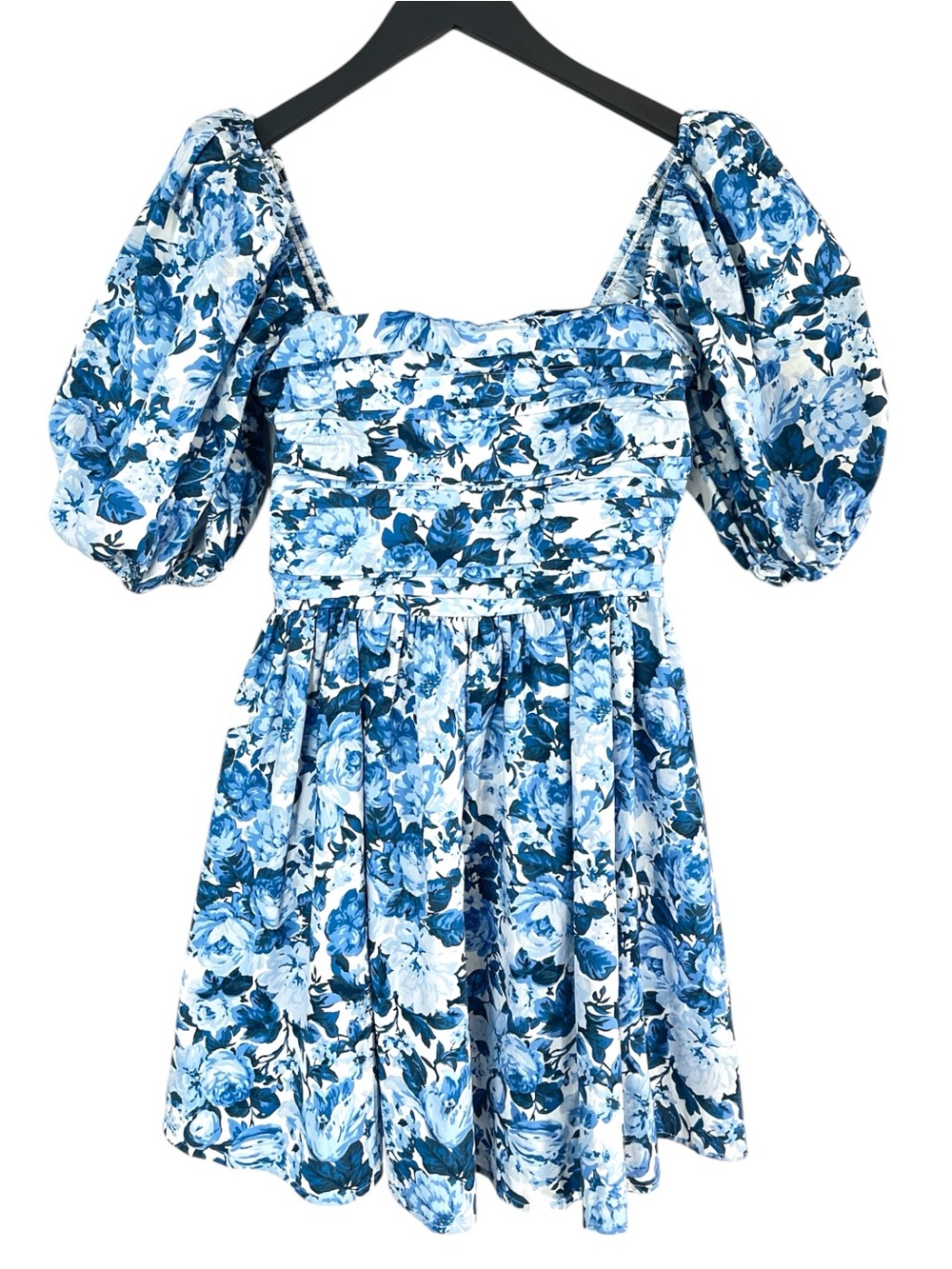 Abercrombie & Fitch The A&F Emerson Poplin Puff Sleeve Mini Dress Size Small - Picture 6 of 10